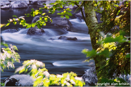 flowing water